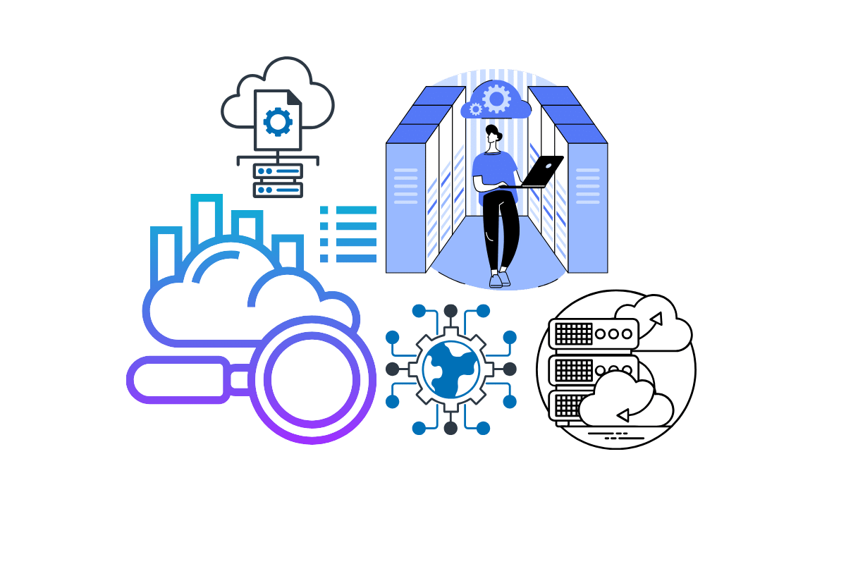 IT infrastructure icons