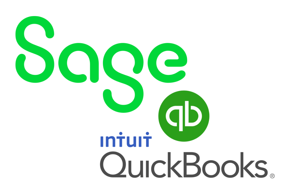 Sage and QuickBooks Logos